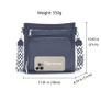 Brand New Women's Shoulder Bag Large Trendy Handbag with Wallet Function - Blue Image 2