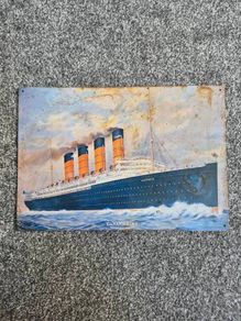 Lusitania metal plaque