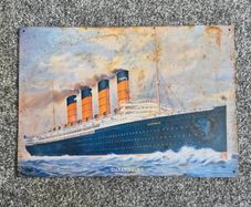 Lusitania metal plaque