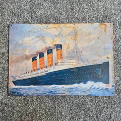 Lusitania metal plaque