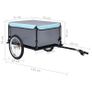 Bike Cargo Trailer Black and Blue 65 kg Image 8