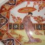 Large Oriental Octagonal Charger Platter Hand Decorated 14inches 1928 Image 8