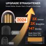 Cordless Hair Straightener Brush,[2024 Upgraded] Portable Mini Straightening Brush for Travel, Negative Ion Hot Comb Hair Straightener for Women, 6400 mAh USB Rechargeable, 100M+,Ions Hot Brush Image 5