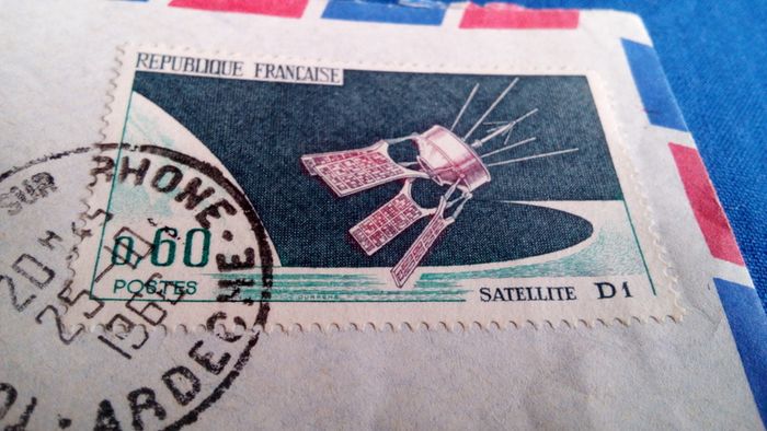 Republique Francaise Stamp - Satellite D1.