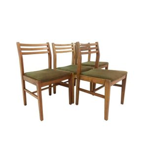 Four Mid-Century Teak Dining Chairs
