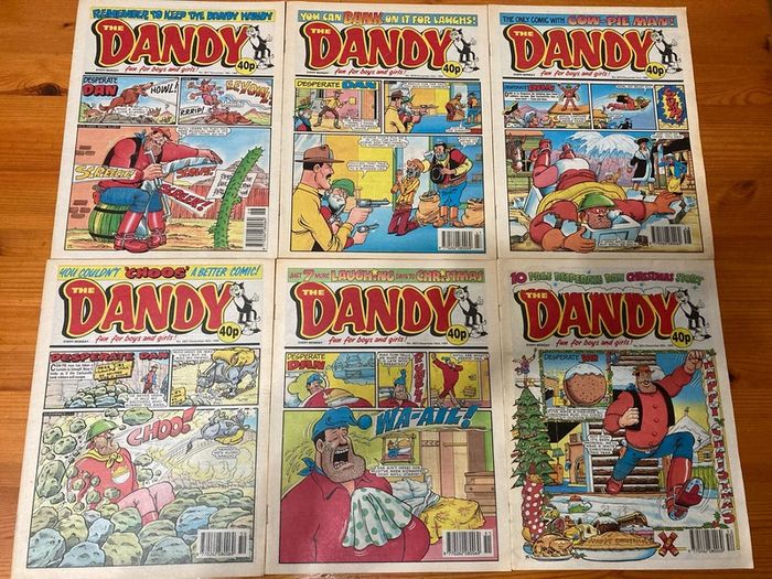 Comics: 'The Dandy' 1991,1993,1994 and 1995 (48 comics)
