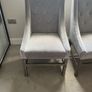 Grey Upholstered arm chairs / Dining Chairs - like new Image 4