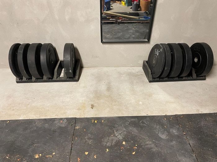 Bumper plates weight storage