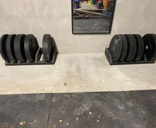 Bumper plates weight storage