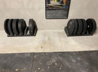 Bumper plates weight storage