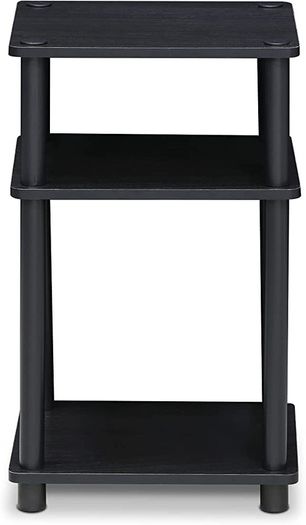 3-Tier Turn-N-Tube End Table, Side Table, Nightstand, Americano/Black (FREE POSTAGE)