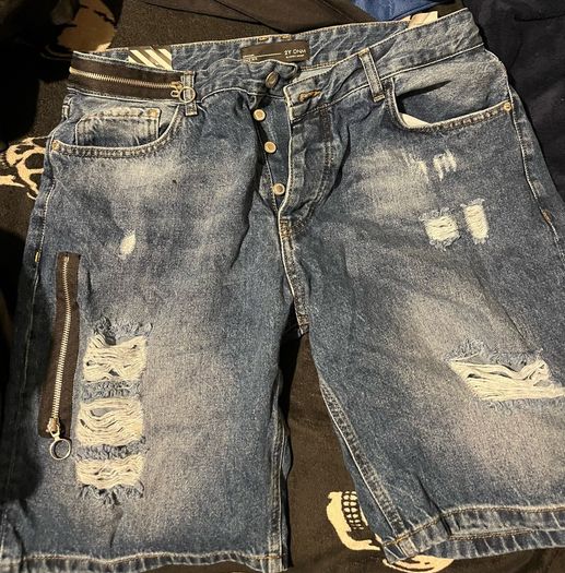 jeans shorts blue size 36 W L / XL