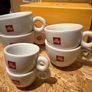 Set of 6 Illy Coffee Cups, ceramic,  Espresso & Cappuccino Image 2
