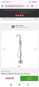 Freestanding bath and tap
