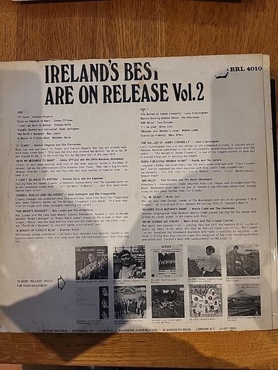Irelands Best Are On Release Vol 2 Vinyl LP