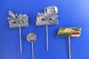 Car stickpin badges (x 4) - SKODA badges (1980s to 1990s)