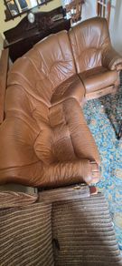 Leather Corner Suite with storage