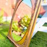 vintage antique gold frame mirror. Old elegant mirror. Solid wood.Very good condition Image 5
