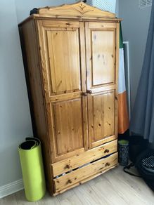 Wardrobe and matching locker