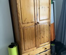 Wardrobe and matching locker