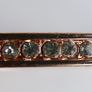 Vintage Gold Plated Sparkly Prong Set Crystal Bangle Bracelet Image 4