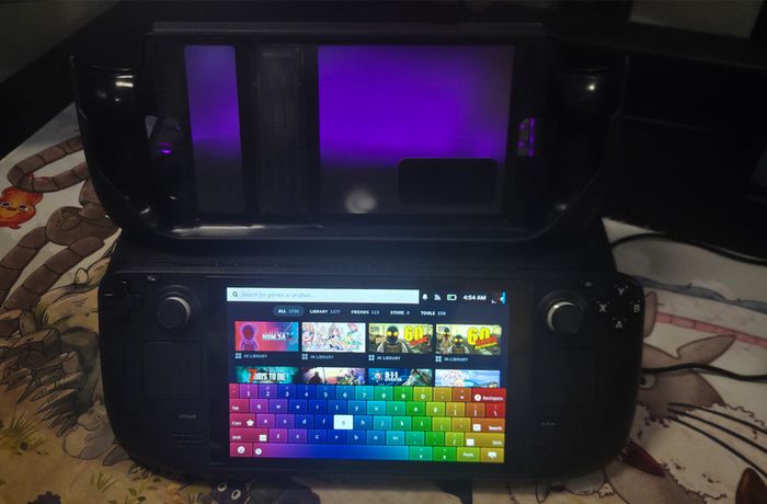 Steam Deck 64GB + 512GB SD + Protective Cover & Tempered Glass + Carry Case