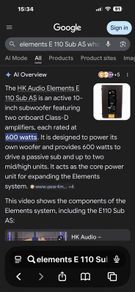 HK elements speaker system