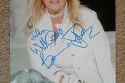 Bonnie Tyler signed photo. dedicated To John
