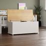 Arlington Storage Ottoman, Wooden Chest with Lid Image 2