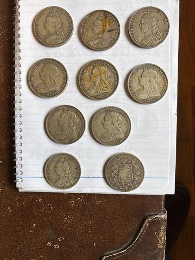 Silver coins Victorian