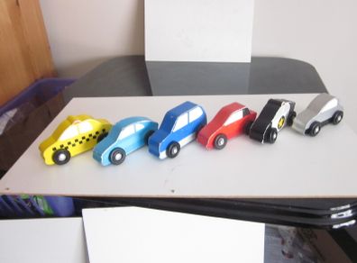 Melissa & Doug Wooden Car Set