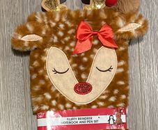 BRAND NEW Christmas Reindeer Kids Notebook & Pen