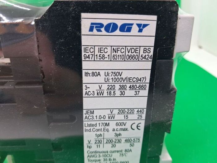 Postage - 2 Available x LC1 D6511 80A 600V 3P Telemecanique Contactor