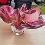 Czech Art Glass Bowl by Josef Hospodka, Chribska Glasswork, 1960 Image 3