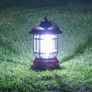 Portable Retro Camping Lantern, Hanging Dimmable COB Brightness Tent Light for Camping, Party, Night Fishing, Hiking, Home Lighting, Outages Emergency (AA Battery Powered, Red) Image 2