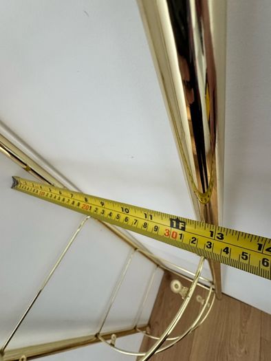 Gold corner shelves - matching pair