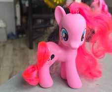 Large Pinkie Pie 5.5inch Boutique Styling with Black in hair MLP G4 My Little Pony 2010