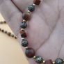 Vintage Tiger'sEye ,Jasper & Old Brass Beads Necklace Image 9