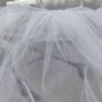white Communion veil for sale Image 3