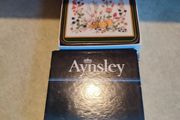 6 x Aynsley Square Coasters - Somerset Pattern - Boxed