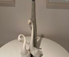 NAO/LLADRO Ceramic Lamp Stand Pair of Geese