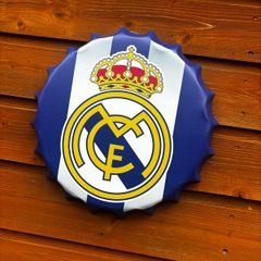 Real Madrid metal wall bottle cap