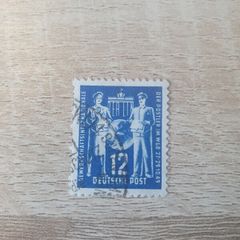 East Germany 1949 "Postal Workers' Union Congress" 12 Pfennig Stamp cancelled - free standard postage