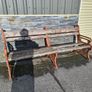 Large three section Victorian cast bench, attributed to Falkirk co. Image 4