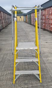 LFI Pro GRP Wide Step Platform Ladders 3 Available Storage Clearance  Sold as seen