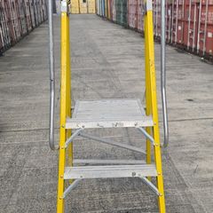 LFI Pro GRP Wide Step Platform Ladders 3 Available Storage Clearance  Sold as seen