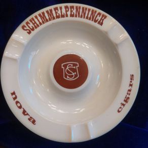 vintage glass ashtray  SCHIMMELPENNINCK cigars