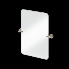 Burlington Rectangular Swivel Mirror Brushed nickel