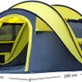 Automatic Camping Outdoor Pop-up Tent for Waterproof Quick-Opening Tents 4 Person Canopy with Carrying Bag Easy to Set up (FREE POSTAGE) Image 2