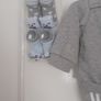 Baby boy bundle 0-3 months .All new with tags .Addidas tracksuit Name it top Dunnes hat and gloves Pack of 7 socks .Pack of 2 pair of rattle socks plus free summer hat new and green cable knit jumper all new 17 euro the lot Image 2
